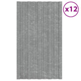 Roof Panel 12 pcs Silver 80 x 45 cm Galvanised steel 42047119
