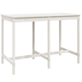 Garden Bar Set White Solid pine wood Standard Durable Bar Set 3157752