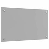Kitchen Backsplash 2 pcs Light Grey 70 x 40 cm Tempered Glass 3415446