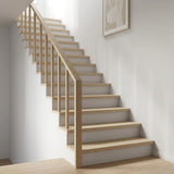 Stair Tread 8 pcs 120 x 30 x 2 cm White Solid Oak Wood 3449368