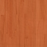 Bed Frame without Mattress Wax Brown 100x200 cm Solid Wood Pine 3323268