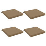 4-Piece Seat Cushions SOEST 4 pcs 100% Polyester Taupe 945102