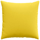 Sofa Pillows 2 pcs Light Yellow 80 x 80 cm Fabric 42014049