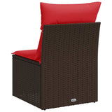 Garden Sofa 3 pcs Brown 55 x 62 x 69 cm Poly rattan 366238