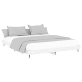 Bed Frame without Mattress High Gloss White 150x200 cm King Size 832239