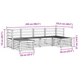 Sofa Sets 6 pcs Natural Solid Acacia Wood 3375229