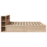 Bed Frame without Mattress 200x200 cm Solid Wood Pine 3323404