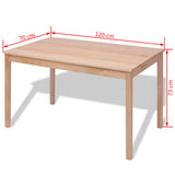 Seven Piece Dining Set Pinewood 242960