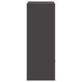 Parcel Drop Box with Storage Black 41 x 38 x 103 cm Steel 874933