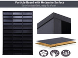 1116 CD/ 528 DVD Storage Unit, Media Storage Shelf, Wooden Display Unit with Adjustable Shelves, 102 T3398P378027