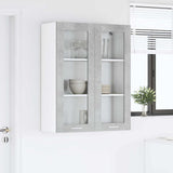 Hanging Cabinet Concrete Grey 80 x 31 x 100 cm Engineered Wood 884397