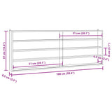 Wooden Collector's Display Case with Doors 100x8.5x37cm 4017388