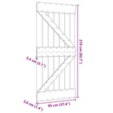 Door NARVIK 95x210 cm Solid Wood Pine 154429