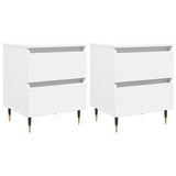 Bedside Cabinets 2 pcs White 40x35x50 cm Engineered Wood 826861