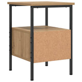 Bedside Cabinets 2 pcs Artisan Oak 34x36x50 cm Engineered Wood 857265