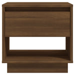 ZNTS Bedside Cabinet Brown Oak 45x34x44 cm Engineered Wood 812985