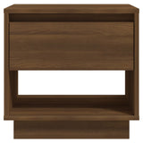 ZNTS Bedside Cabinet Brown Oak 45x34x44 cm Engineered Wood 812985