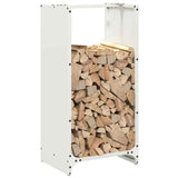 Firewood Rack White 40x30x80 cm Cold-rolled steel 864232
