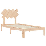 Bed Frame without Mattress Single Solid Wood Pine 3193691