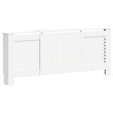 MDF Radiator Cover White 205 cm 325555