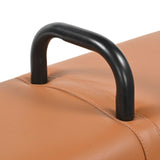 Bench Brown 110 x 30 x 45 cm Real Leather 42042118