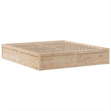 Bed Frame without Mattress 180x200 cm Super King Solid Wood Pine 3323485