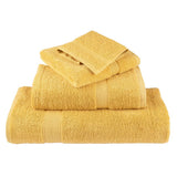 8 Piece Premium Towel Set SOLUND Gold 600 gsm 137542