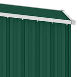 Garden Shed Green Galvanised steel Medium Durable Garden Shed 46289