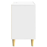 Sideboard High Gloss White 89 x 34.5 x 60 cm Engineered Wood 895119