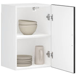 Kitchen Wall Cabinet Porto Black Engineered Wood 854028