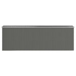 Garden Shed Light Grey 192x606x223 cm Galvanised Steel 3147443