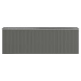 Garden Shed Light Grey 192x606x223 cm Galvanised Steel 3147443
