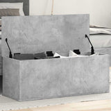Storage Box Concrete Grey 90x35x35 cm Engineered Wood 840684