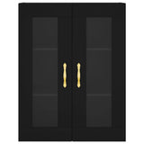 Wall Mounted Cabinet Black 69.5x34x90 cm 828461