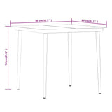 Garden Dining Set Grey and Black 3099408