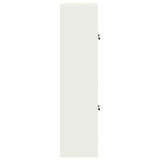 Storage Cabinet 2 pcs White 90 x 40 x 160 cm Steel Lockable 3438716