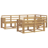 Outdoor Sofa Set 7 pcs White Solid Acacia Wood 3387763