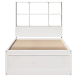 Bed Frame without Mattress White 90x200 cm Solid Wood Pine 3323465