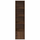 Bookcase Brown Oak 31x24x127 cm Engineered Wood 860352