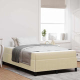 Bed Frame with Mattress Light Green Grey 120 x 200 cm Fabric 3399119