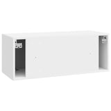 Wall-Mounted TV Cabinet High Gloss White 78.5 x 31 x 30 cm 898719