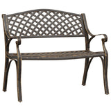 Garden Bench Bronze Cast Aluminium, Cast Iron Medium Durable 317747