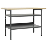 Workbench Grey 120x60x85 cm Steel 145344