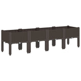 Garden Planter with Legs Brown 160x40x42 cm PP 367905
