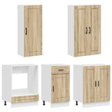 Kitchen Unit PORTO 5 pcs Sonoma Oak Engineered Wood 3438287