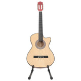 12 Piece Western Acoustic Cutaway Guitar Set with 6 Strings 38 70131