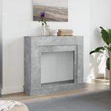 Fireplace Surround Concrete Grey 100x30x87.5 cm Engineered Wood 854565