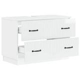 Bathroom Sink Cabinet HOORN High Gloss White 82 x 41x 56 cm 897239