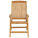 Reclining Garden Chair Set of 2 Teak Brown 362666
