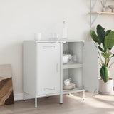 Sideboards 2 pcs White 36x39x79 cm Steel 843023